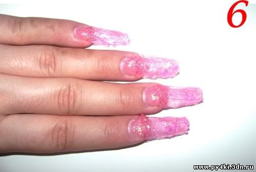 розовые ногти фото