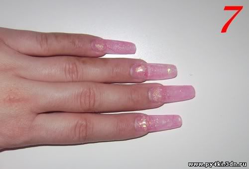 розовые ногти фото