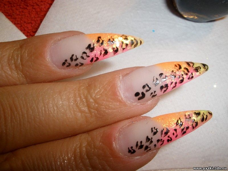 розовый дизайн ногтей