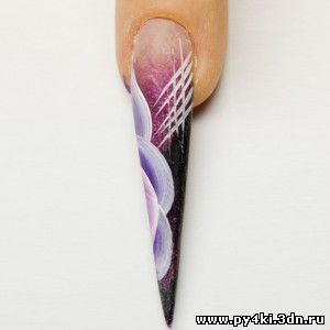 китайская роспись ногтей акриловыми красками