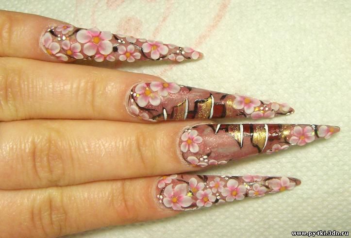 японский дизайн ногтей
