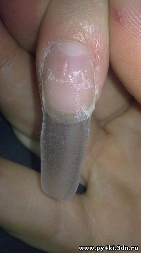 акрилом формируем ногти 