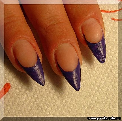 цвет ногтей фиолетовый
